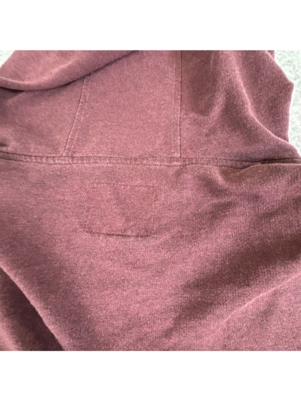 Dravus Mens L Burgundy Pullover Hoodie W/Buttons & Front Pocket Comfort Casual - Picture 9 of 11